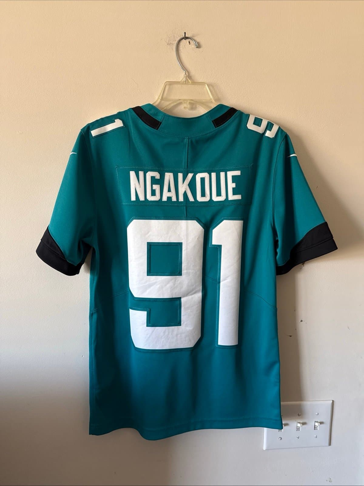 Men’s Nike Yannick Ngakoue #91 Jacksonville Jaguars Vapor Lmtd Jersey Sz S RARE - Thumbnail 7