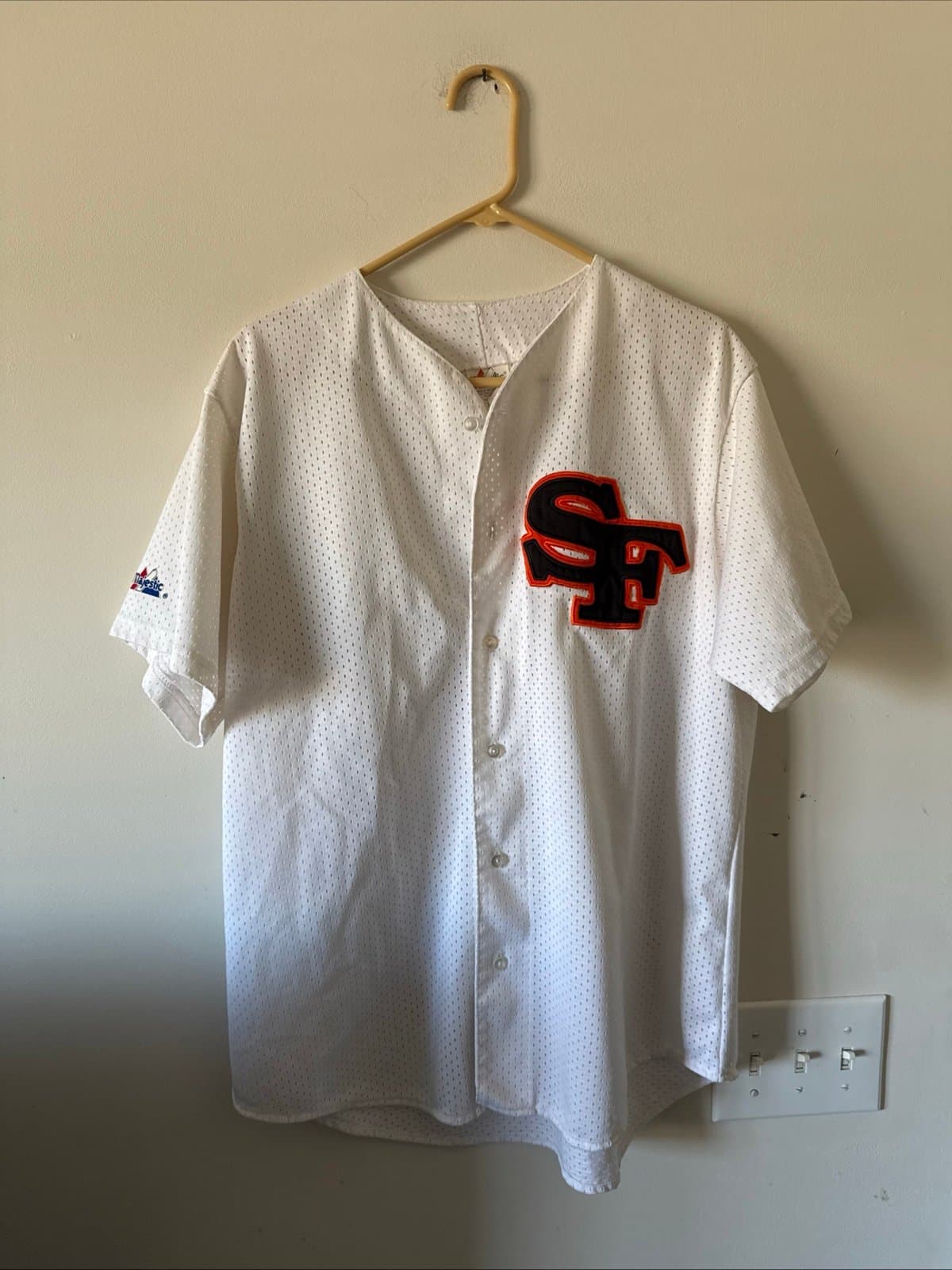 Men’s Majestic Bengie Molina #1 San Francisco Giants MLB Jersey Sz XL - RARE - Image 1