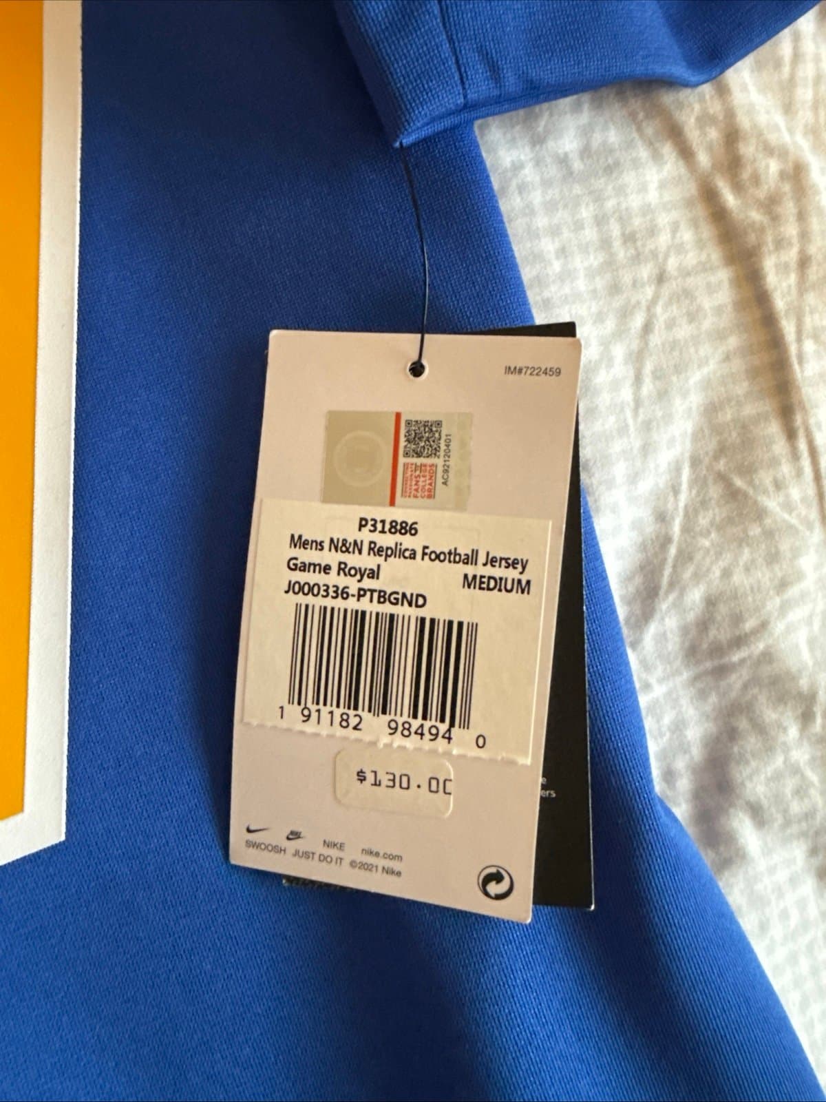 Men’s Nike Aaron Donald #97 Pitt Panthers Jersey Size M - Blue NWT RARE - Thumbnail 6