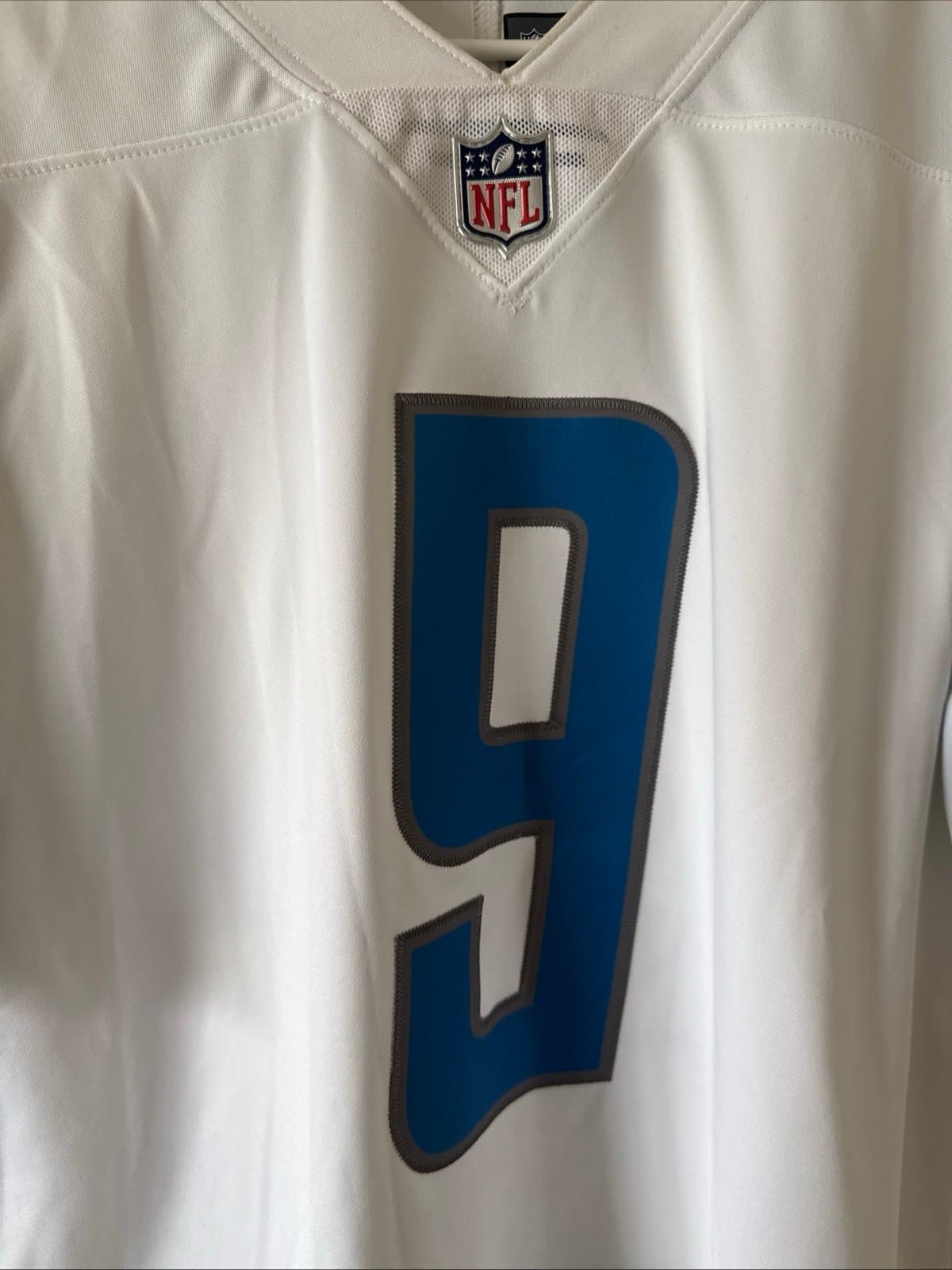 Men’s Nike Matthew Stafford #9 Detroit Lions Vapor Lmtd Jersey Sz S - White RARE - Thumbnail 2