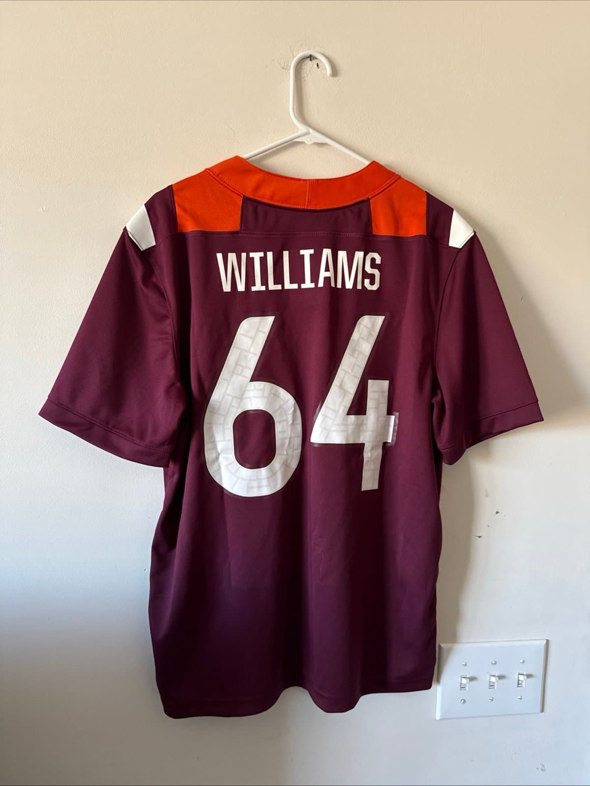 Men’s Lance Williams #64 Virginia Tech Hokies Football NCAA Jersey Sz M - RARE - Thumbnail 6