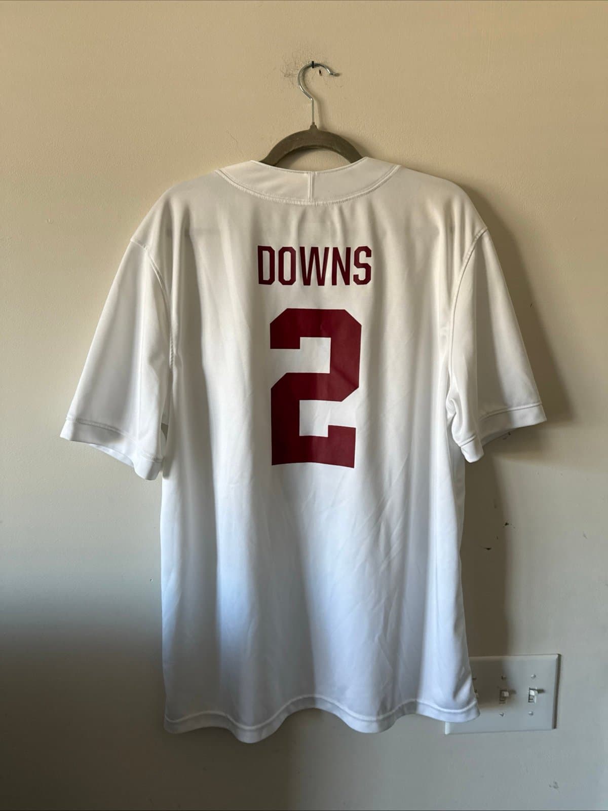 Men’s Nike Caleb Downs #2 Alabama Crimson Tide Limited Jersey Sz L - White RARE - Thumbnail 7