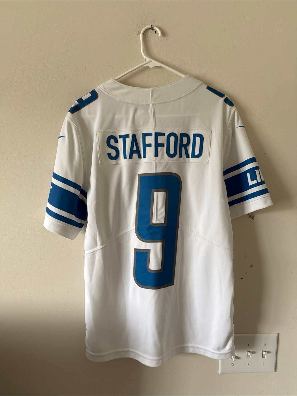 Men’s Nike Matthew Stafford #9 Detroit Lions Vapor Lmtd Jersey Sz S - White RARE - Thumbnail 6
