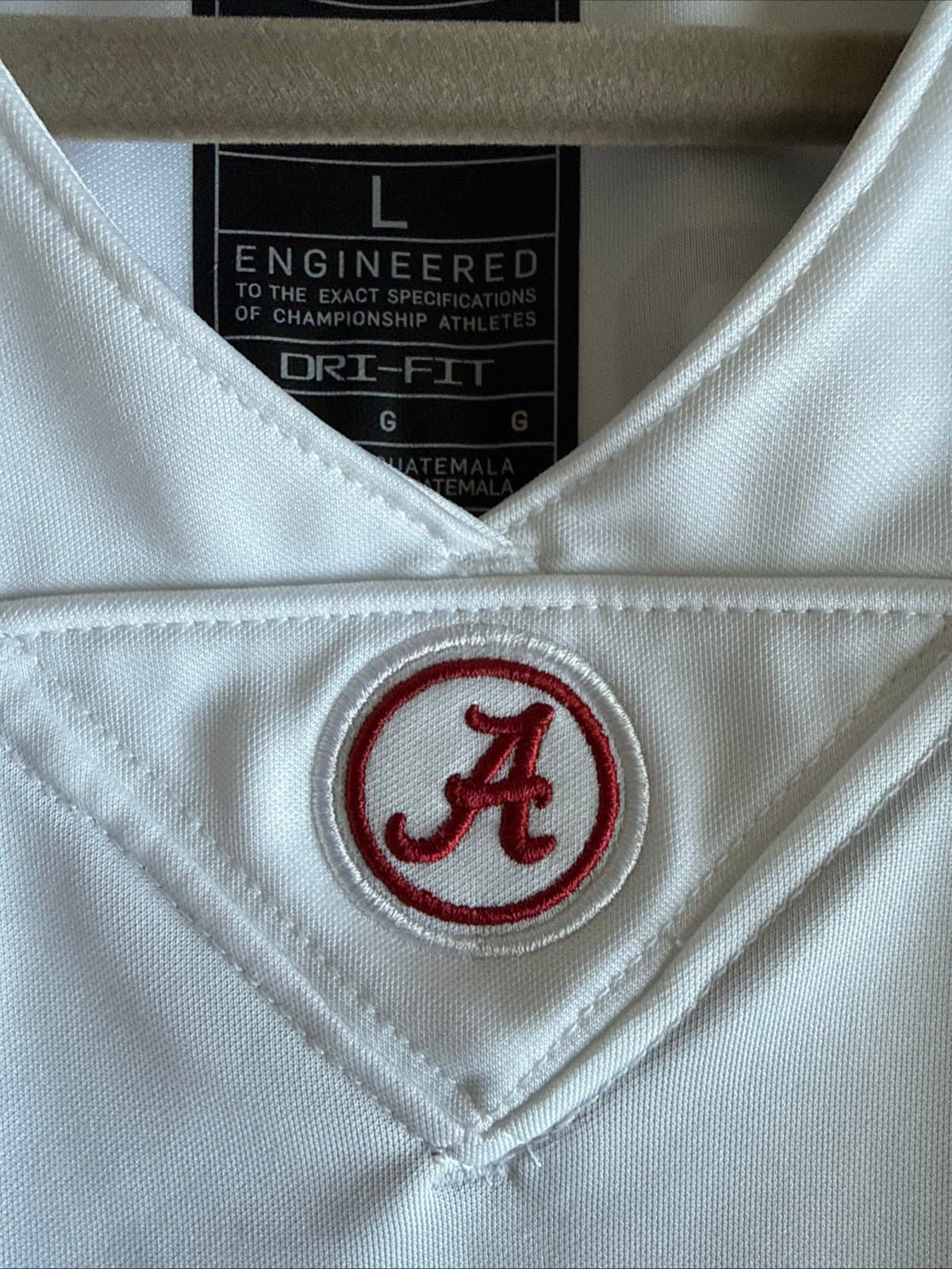 Men’s Nike Caleb Downs #2 Alabama Crimson Tide Limited Jersey Sz L - White RARE - Thumbnail 5