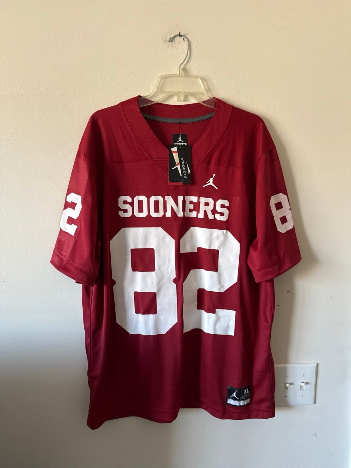 Men’s Nike Gavin Freeman #82 Oklahoma Sooners Football Jersey Sz XL - NWT RARE - Image 1
