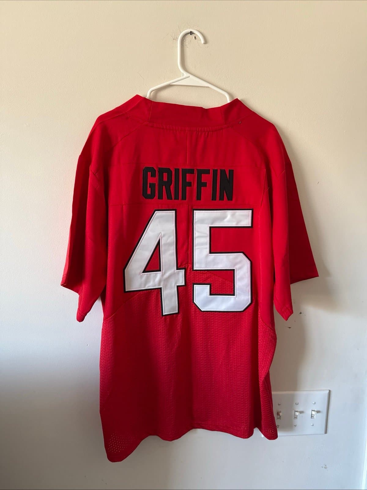 Men’s Nike Archie Griffin #45 Ohio State Buckeyes Throwback Jersey Sz 40 - Red - Thumbnail 6