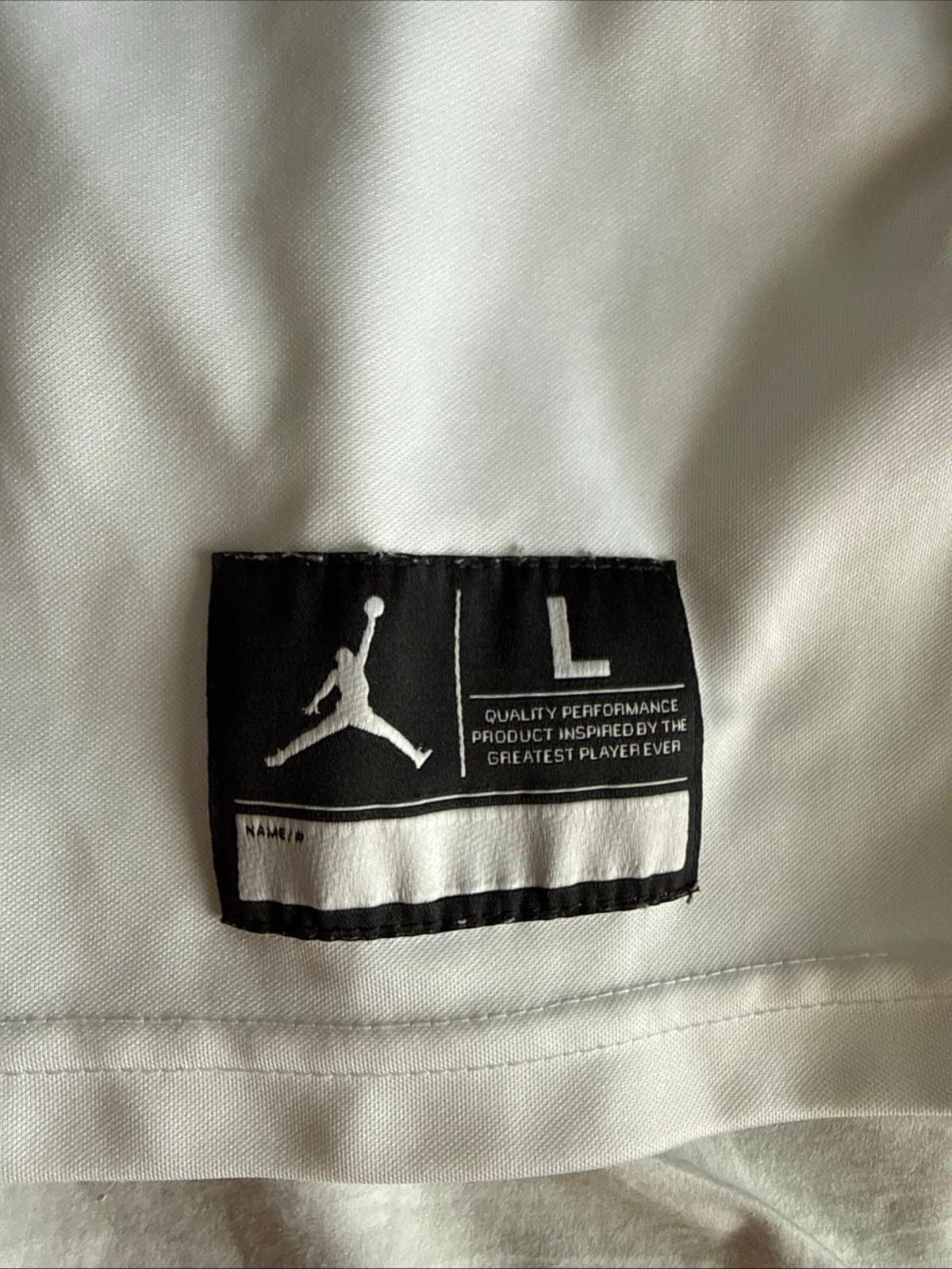 Men’s Jordan Tom Brady #10 Michigan Wolverines NCAA Game Jersey Sz L White RARE - Thumbnail 3