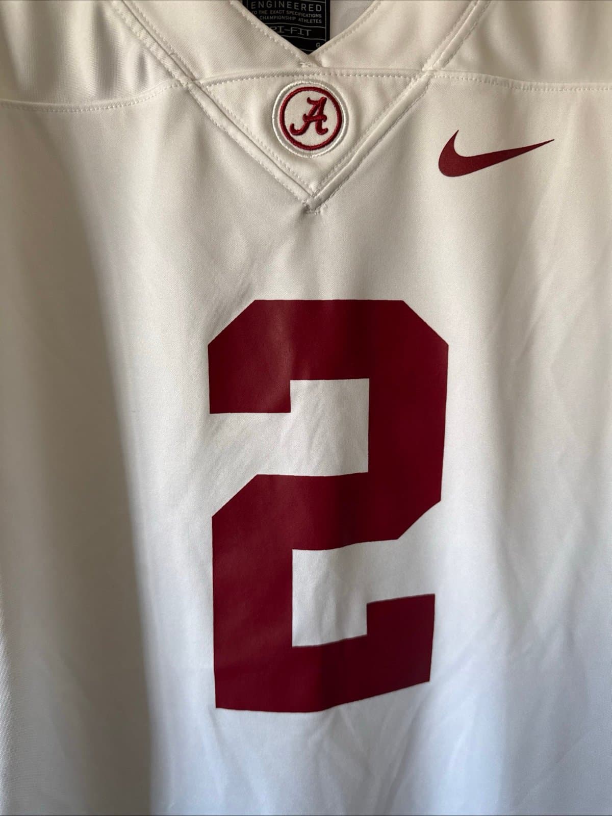 Men’s Nike Caleb Downs #2 Alabama Crimson Tide Limited Jersey Sz L - White RARE - Thumbnail 2