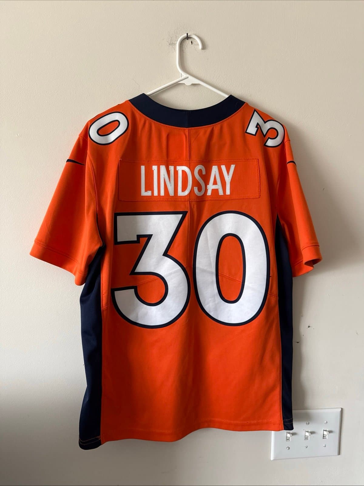 Men's Nike Phillip Lindsay #30 Denver Broncos Vapor Lmtd 100th Jersey Sz M RARE - Thumbnail 6