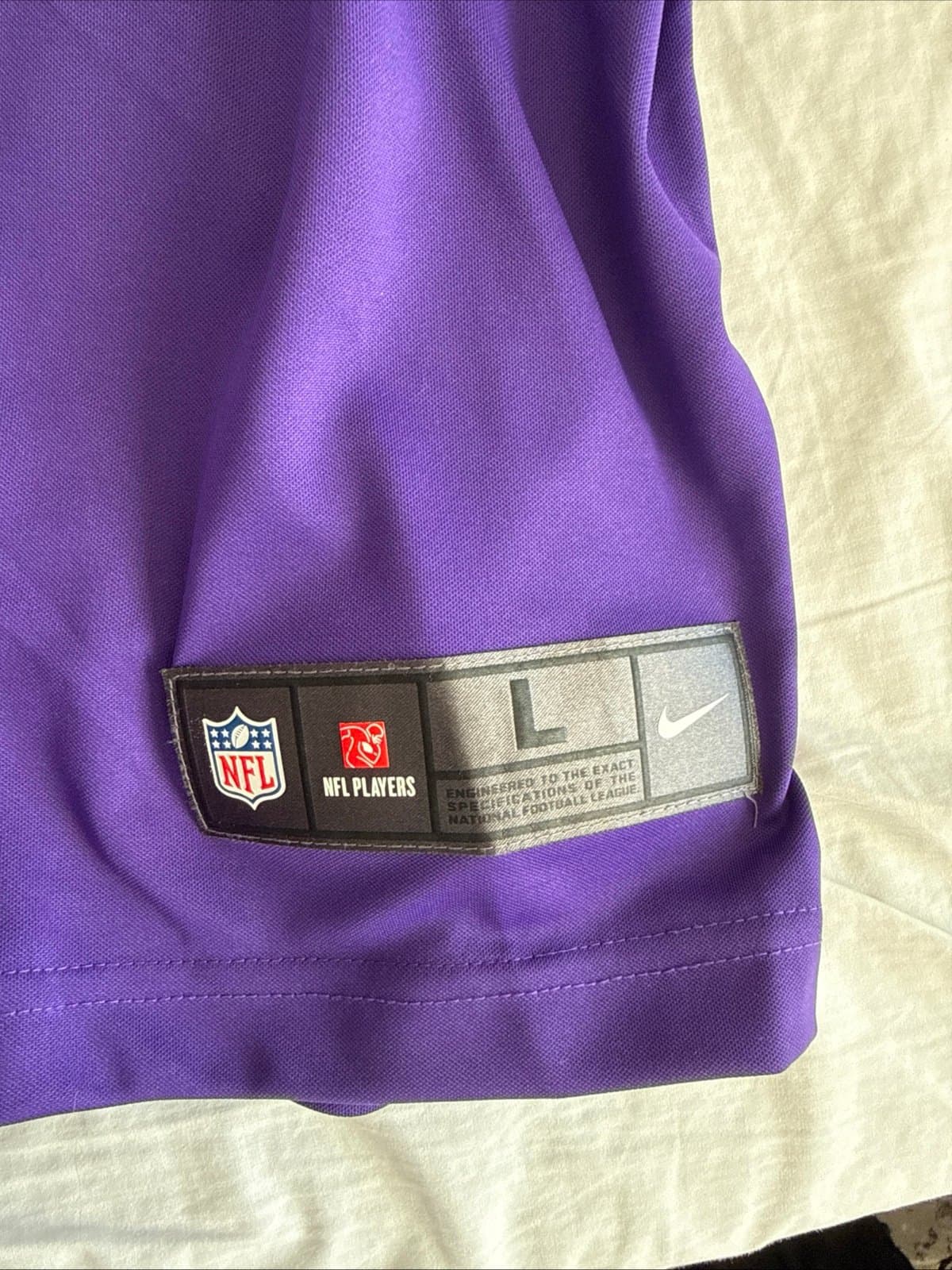 Men’s Nike Anthony Barr #55 Minnesota Vikings Vapor Limited Jersey Sz L - RARE - Thumbnail 3