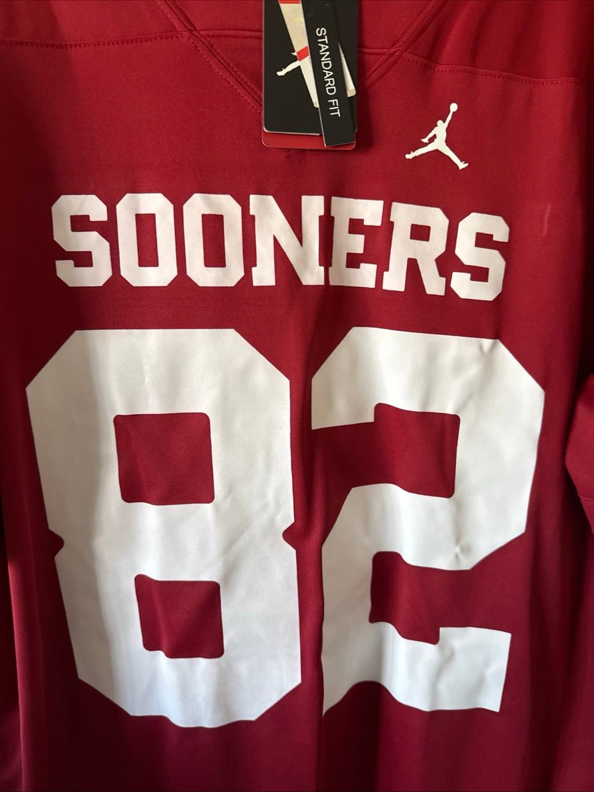 Men’s Nike Gavin Freeman #82 Oklahoma Sooners Football Jersey Sz XL - NWT RARE - Thumbnail 2