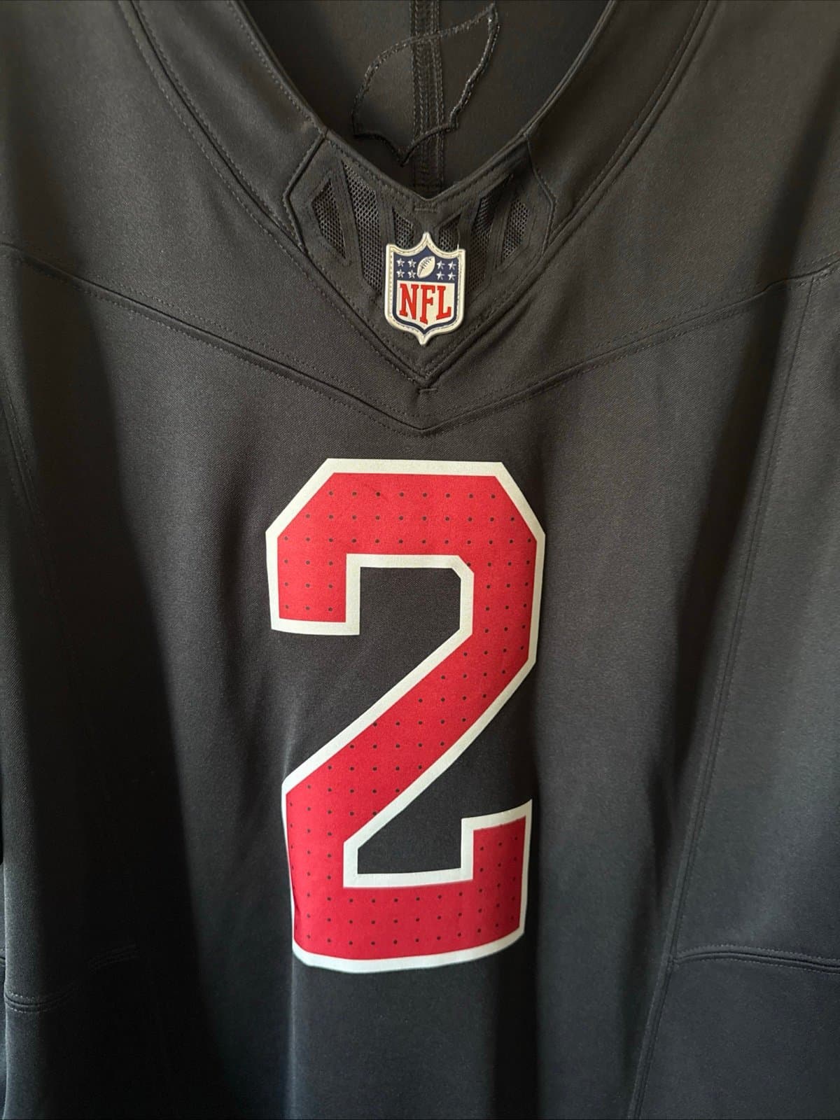 Men’s Nike Marquise Brown #2 Arizona Cardinals Vapor Limited Jersey Sz L - Black - Thumbnail 2