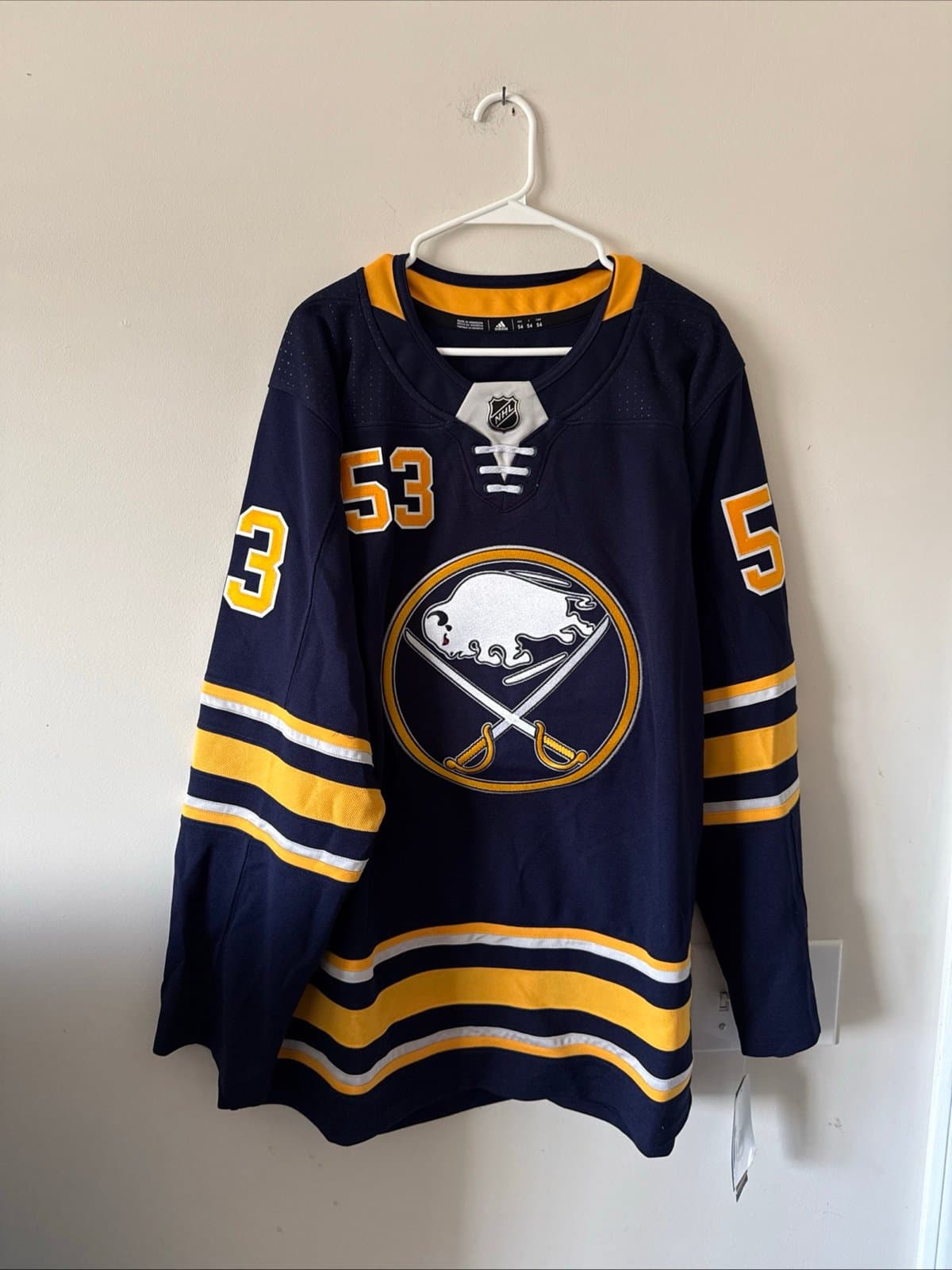 Men’s adidas Jeff Skinner #53 Buffalo Sabres Premium NHL Jersey Sz 54 - NWT RARE - Image 1
