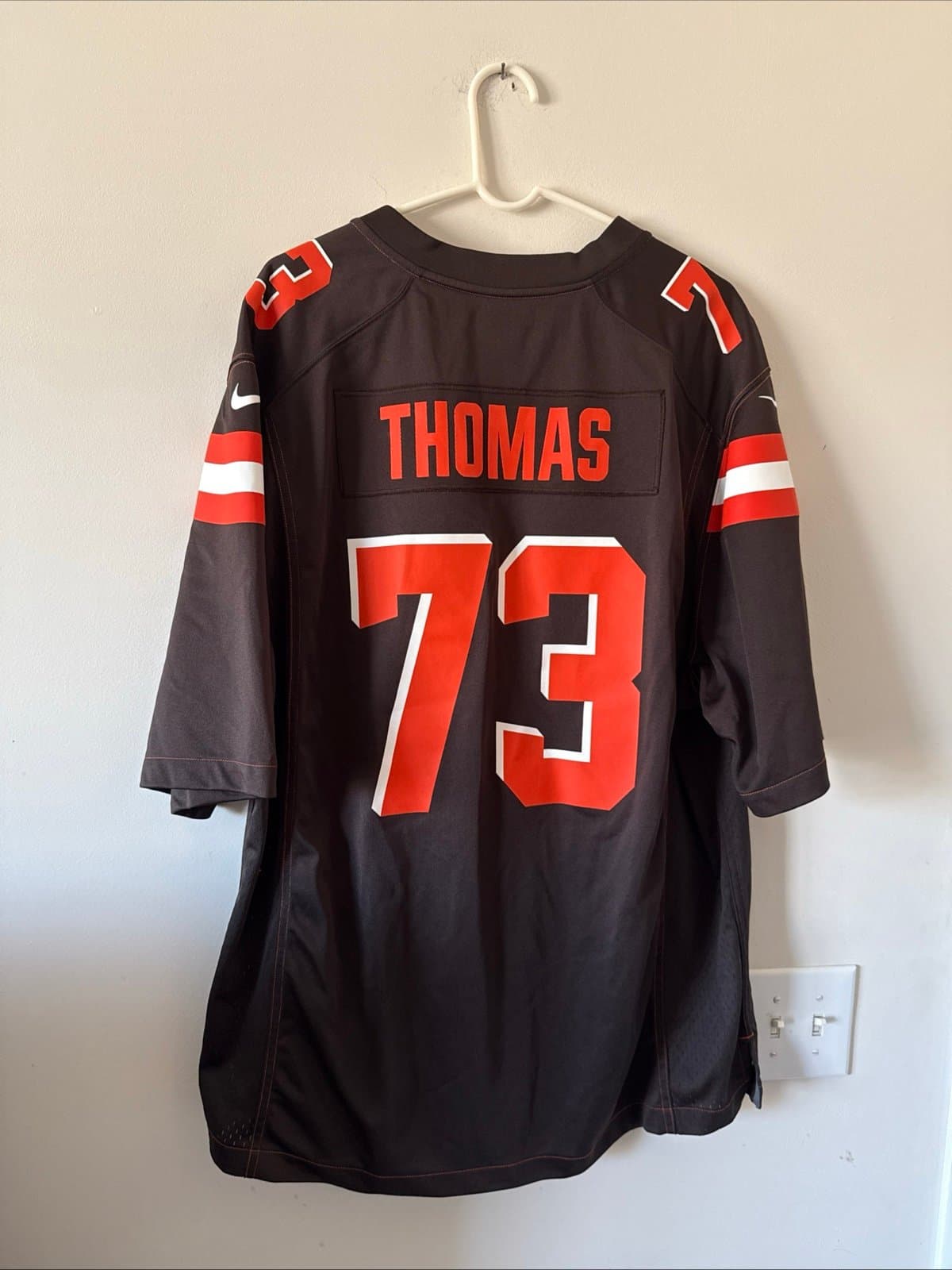 Men’s Authentic Nike Joe Thomas #73 Cleveland Browns Jersey Sz 2XL - Brown RARE - Thumbnail 6