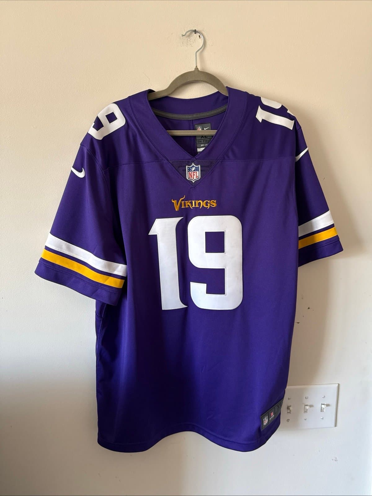 Men’s Nike Adam Thielen #19 Minnesota Vikings Mens Vapor Lmtd Jersey Sz XL RARE - Image 1