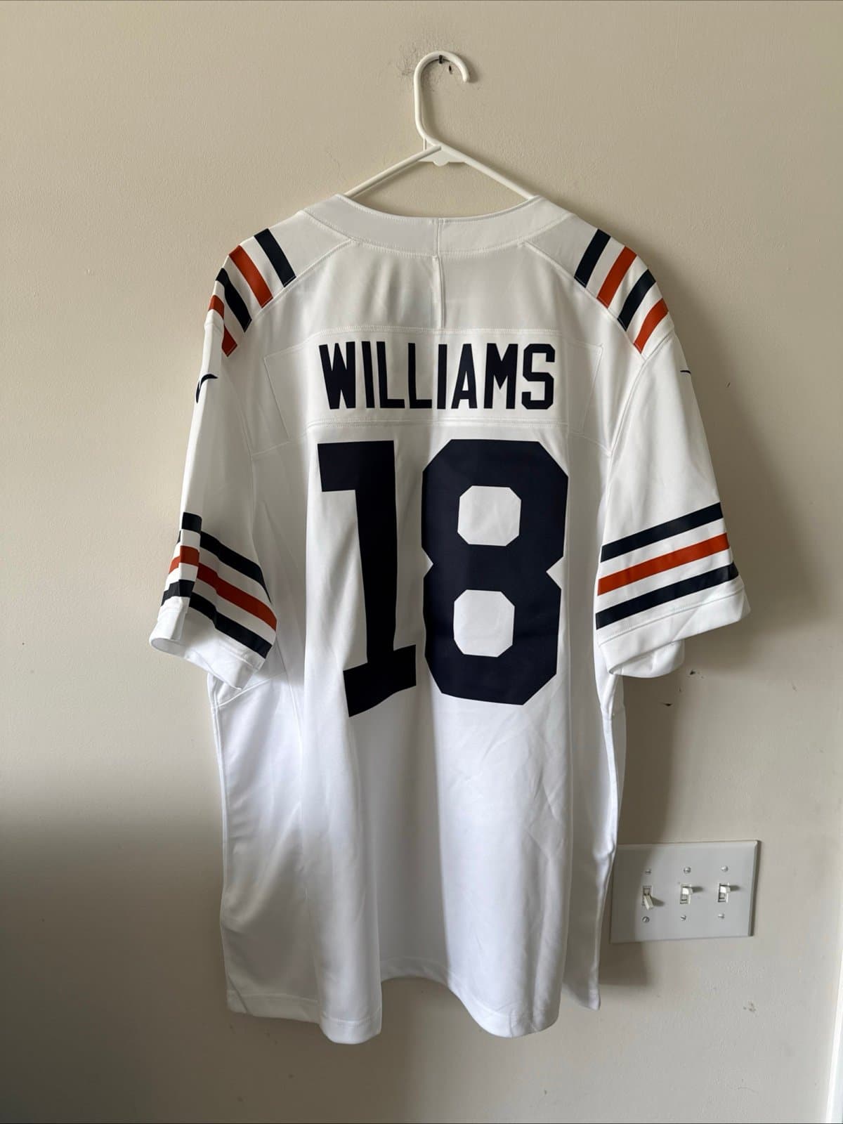 Men’s Nike Caleb Williams #18 Chicago Bears Vapor Limited Alt Jersey Sz 2XL RARE - Thumbnail 6