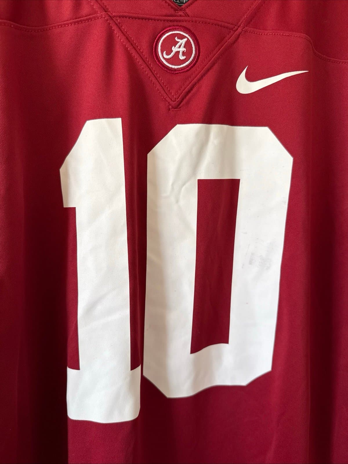 Men’s Nike Mac Jones #10 Alabama Crimson Tide NCAA Official Game Jersey Sz L - Thumbnail 2