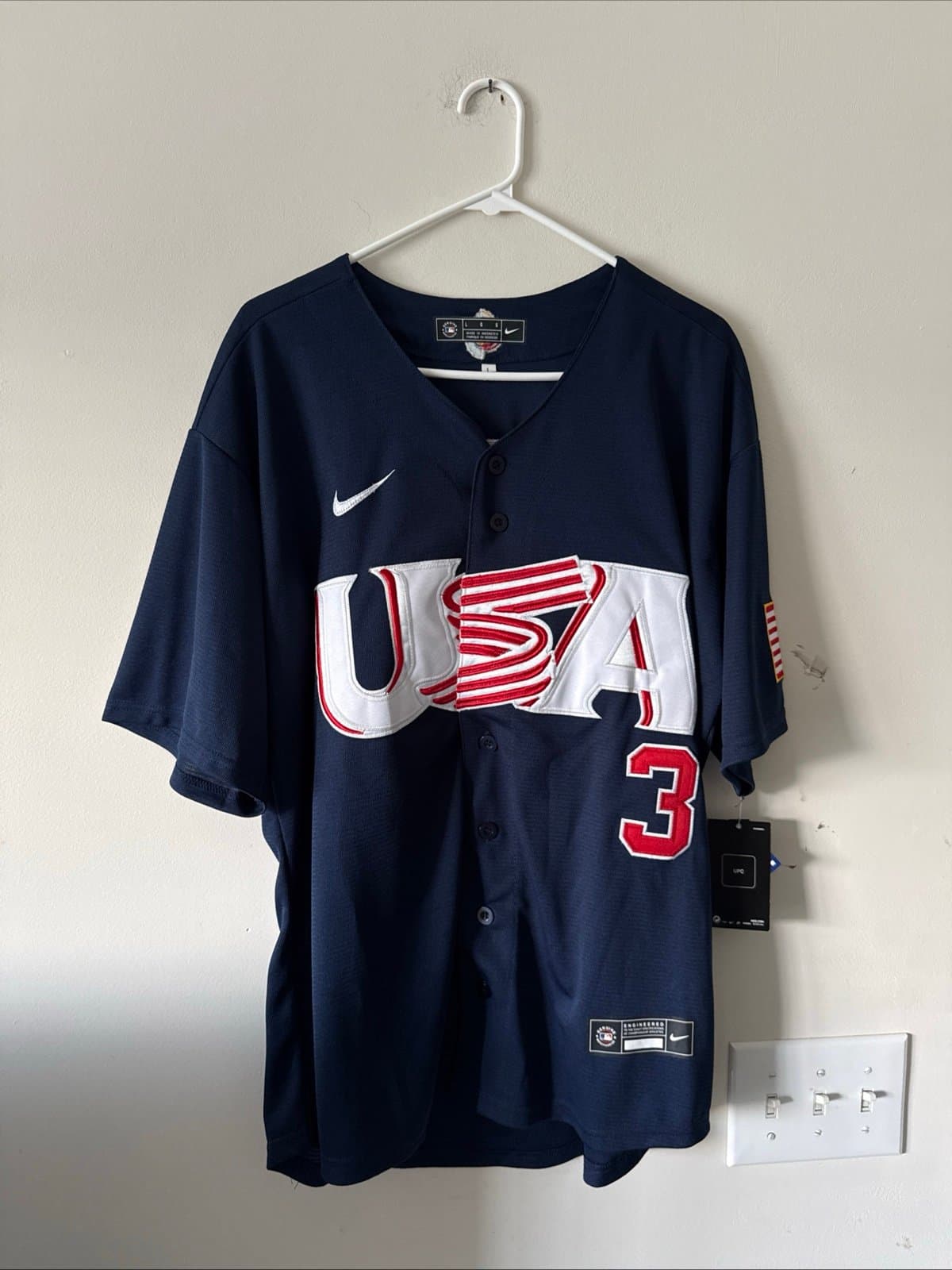Men’s Nike MOOKIE BETTS #3 Team USA World Baseball Classic Jersey Sz L NWT RARE - Image 1