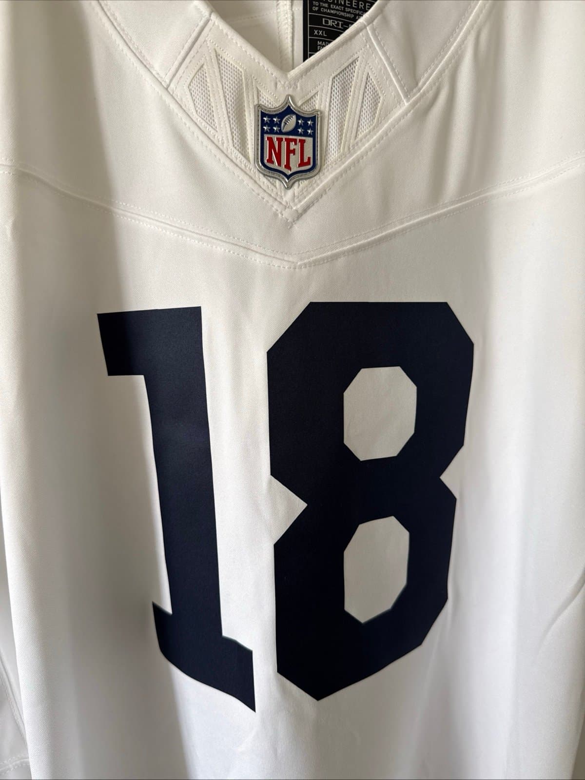 Men’s Nike Caleb Williams #18 Chicago Bears Vapor Limited Alt Jersey Sz 2XL RARE - Thumbnail 2
