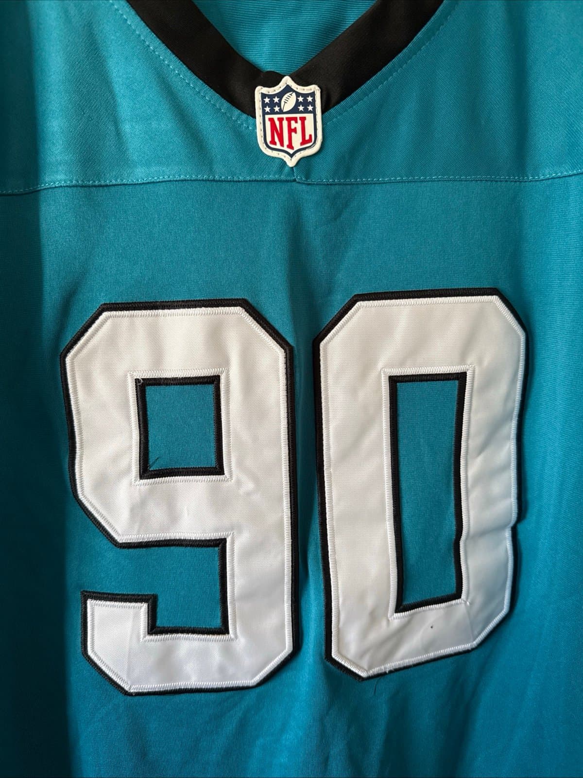 Men’s Mitchell & Ness 2003 Julius Peppers #90 Carolina Panthers Jersey Sz M RARE - Thumbnail 2