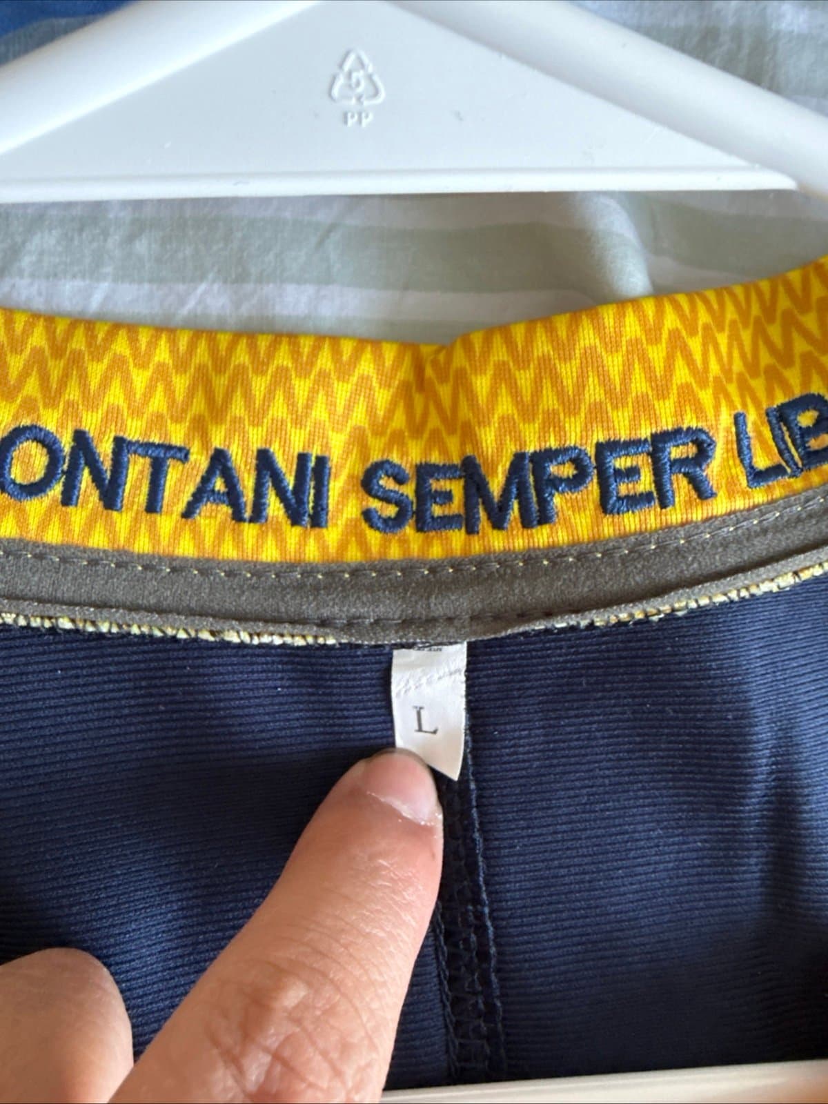 Men’s Nike Authentic West Virginia Mountaineers Danny King #39 Jersey Sz L Blue - Thumbnail 4