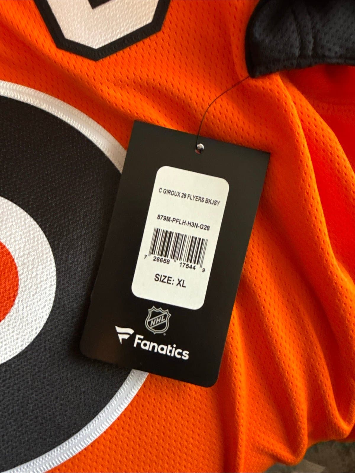 Men’s Fanatics Claude Giroux #28 Philadelphia Flyers Jersey Sz XL - Orange NWT - Thumbnail 6