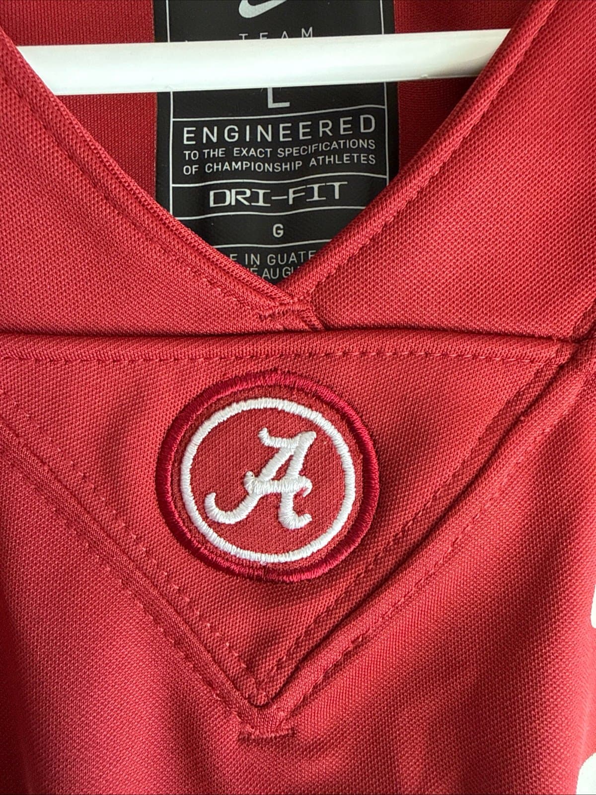Men’s Nike Mac Jones #10 Alabama Crimson Tide NCAA Official Game Jersey Sz L - Thumbnail 5