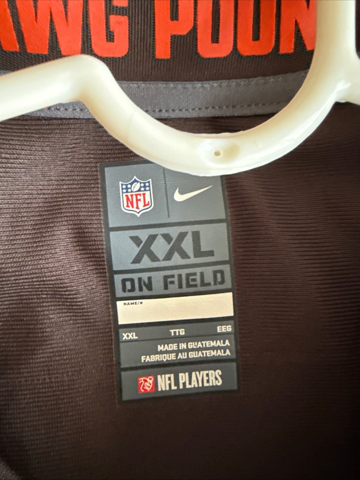 Men’s Authentic Nike Joe Thomas #73 Cleveland Browns Jersey Sz 2XL - Brown RARE - Thumbnail 4