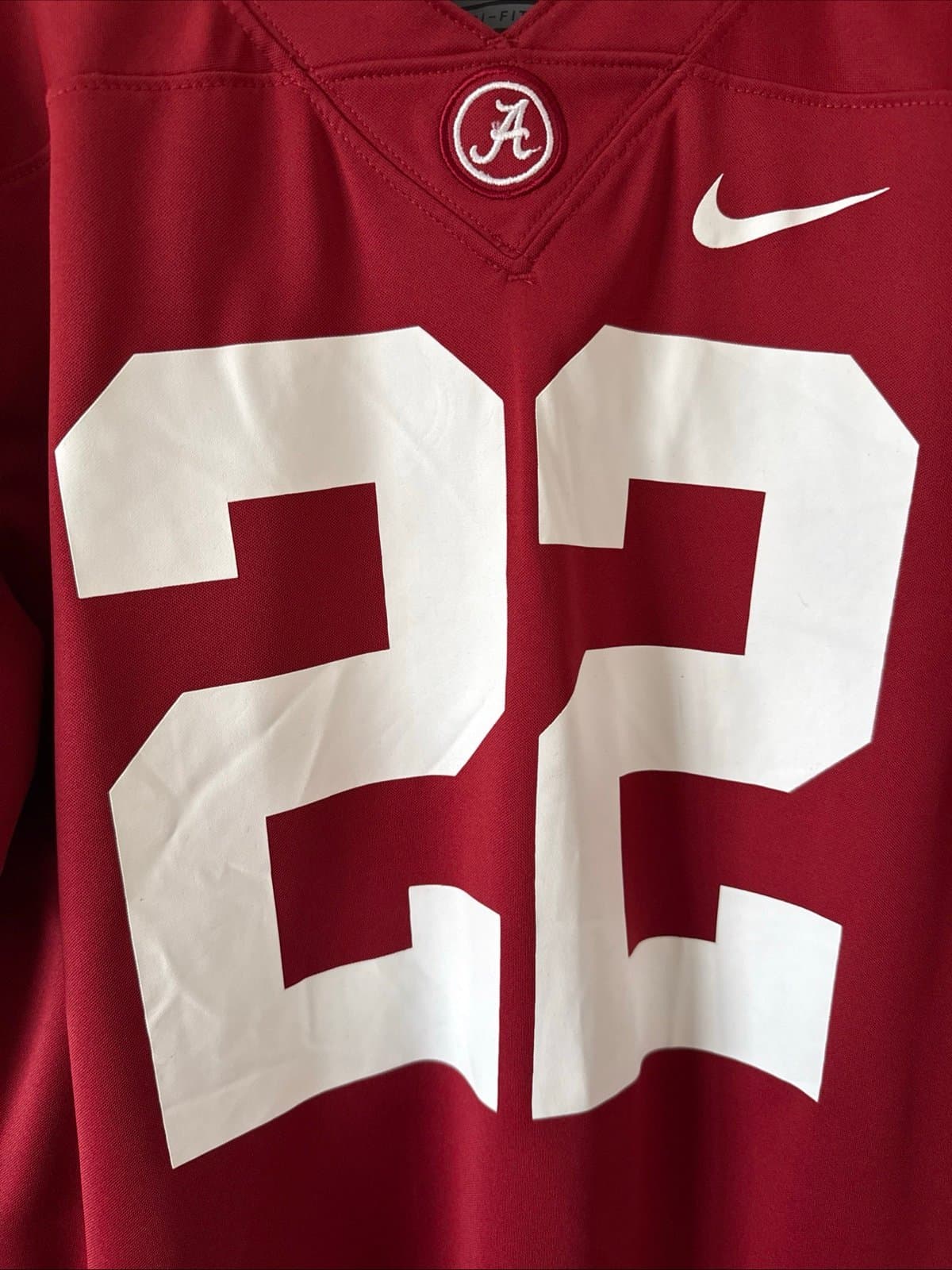 Men’s Nike Najee Harris #22 Alabama Crimson Tide NCAA Jersey Sz M - Red RARE - Thumbnail 2