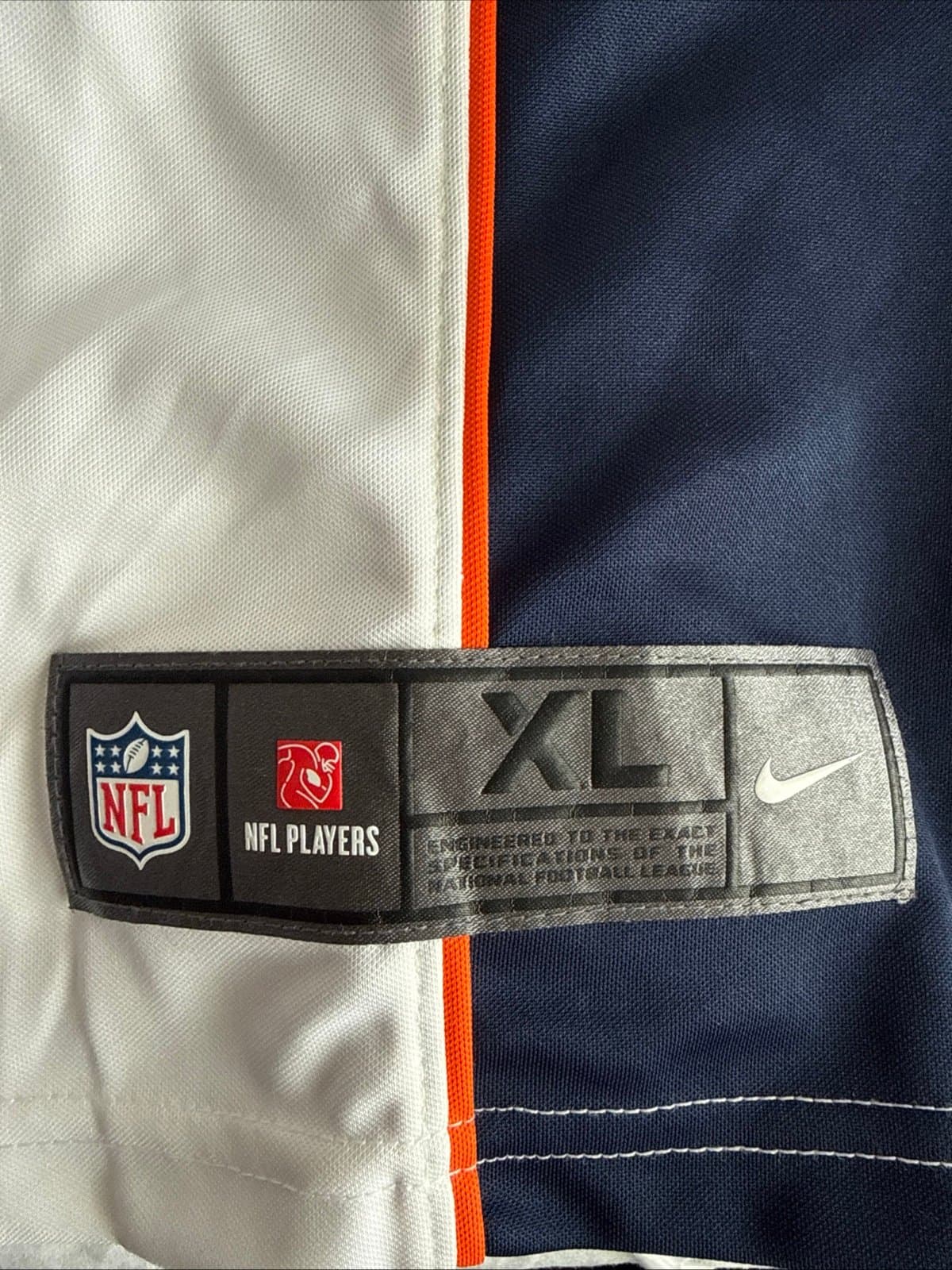 Men’s Nike Justin Simmons #31 Denver Broncos Vapor Lmtd Jersey Sz XL White RARE - Thumbnail 3