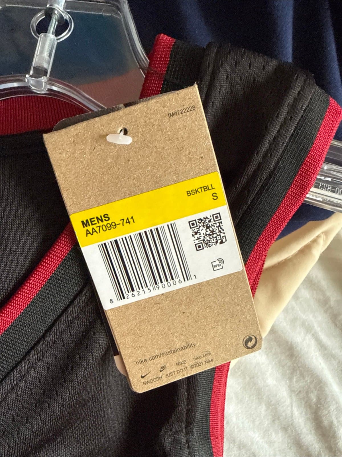 Men’s Nike Miami Heat Jaime Jaquez Jr #11 Nike Jersey Icon Edition Sz 40 - NWT - Thumbnail 5