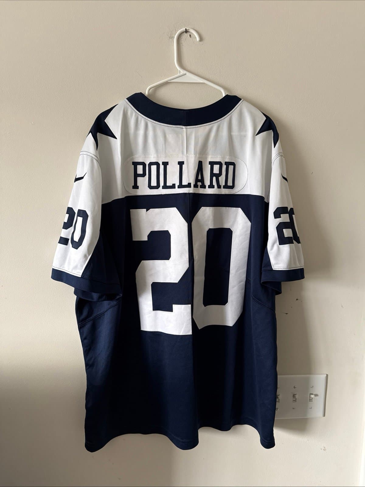 Men’s Nike Tony Pollard #20 Dallas Cowboys Vapor Lmtd Throwback Jersey Sz 3XL - Thumbnail 6