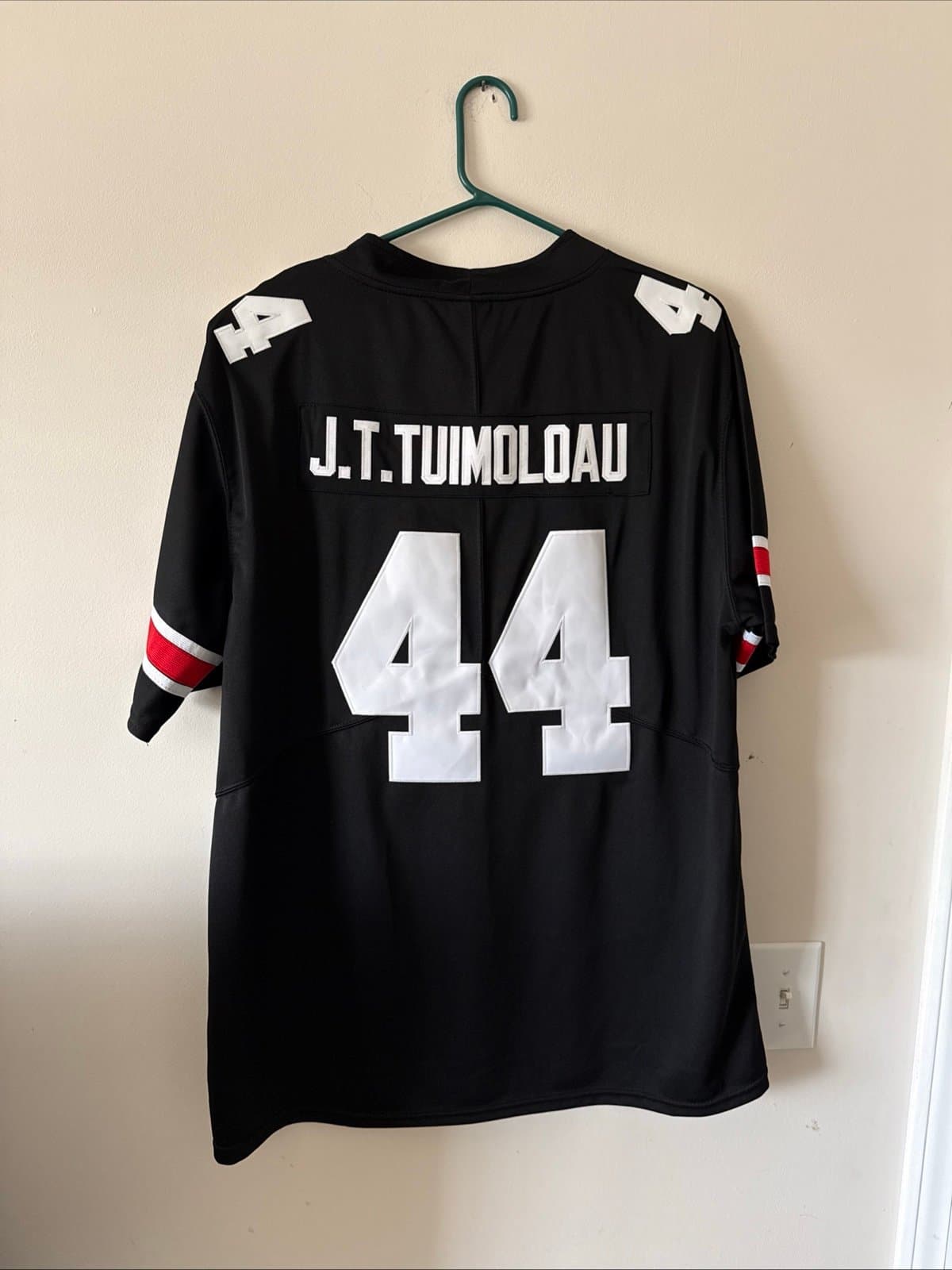 Men’s Nike JT Tuimoloau #44 Ohio State Buckeyes Blackout Jersey Sz 2XL - RARE - Thumbnail 6