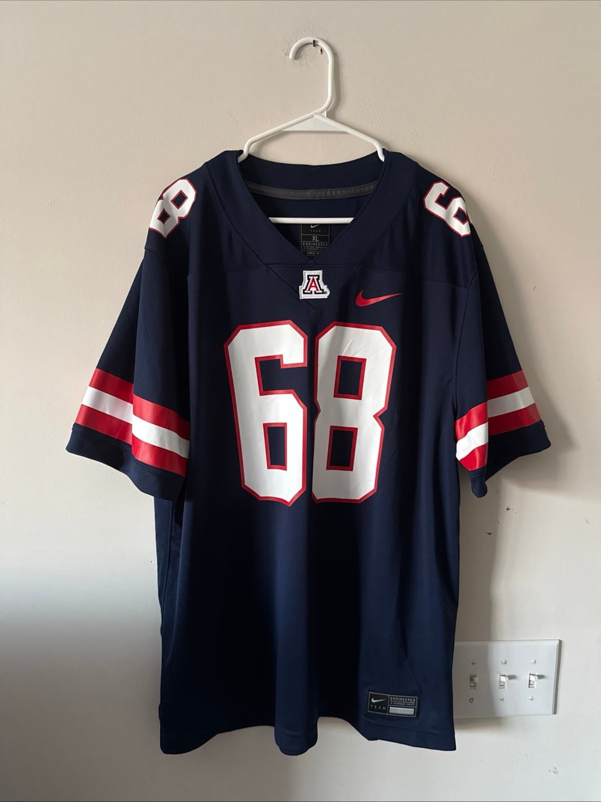 Men’s Nike Tedy Bruschi #68 Arizona Wildcats 2025 Alumni NCAA Jersey Sz XL RARE