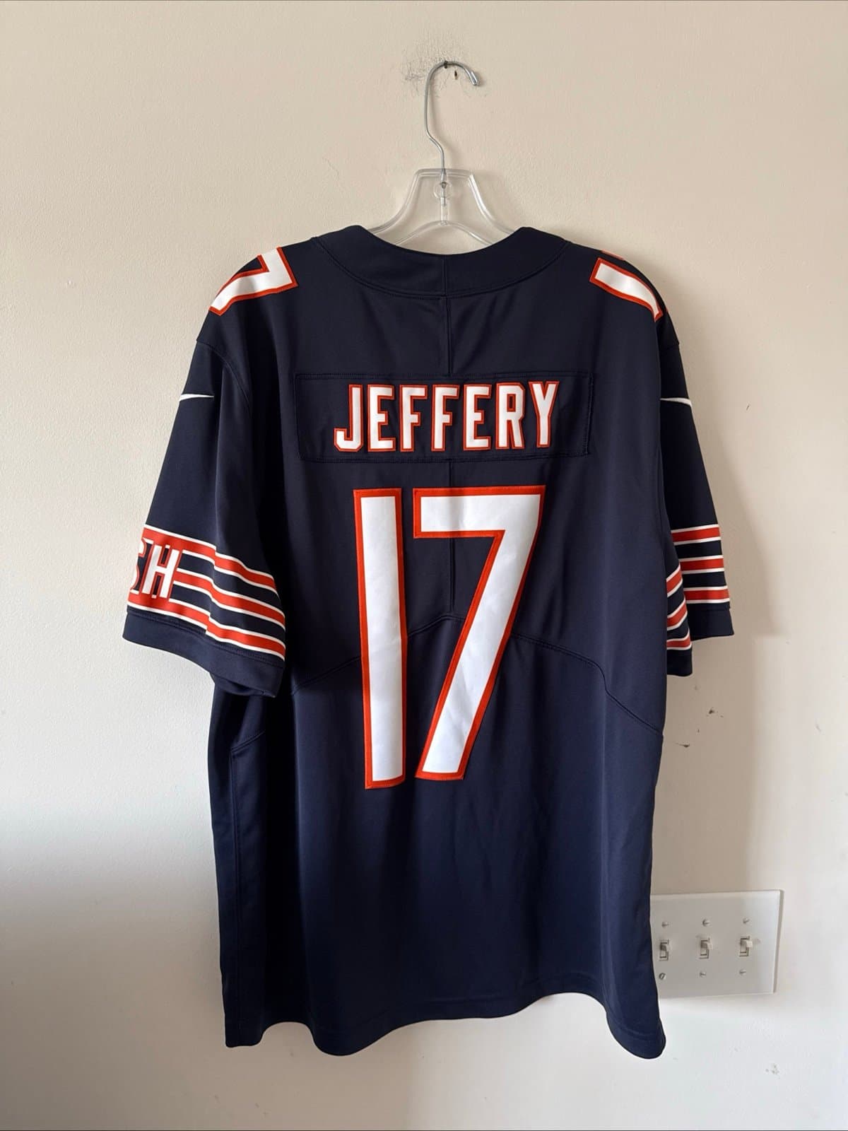 Men’s Nike Alshon Jeffery #17 Chicago Bears Vapor Lmtd Jersey Sz XL - Blue RARE - Thumbnail 6