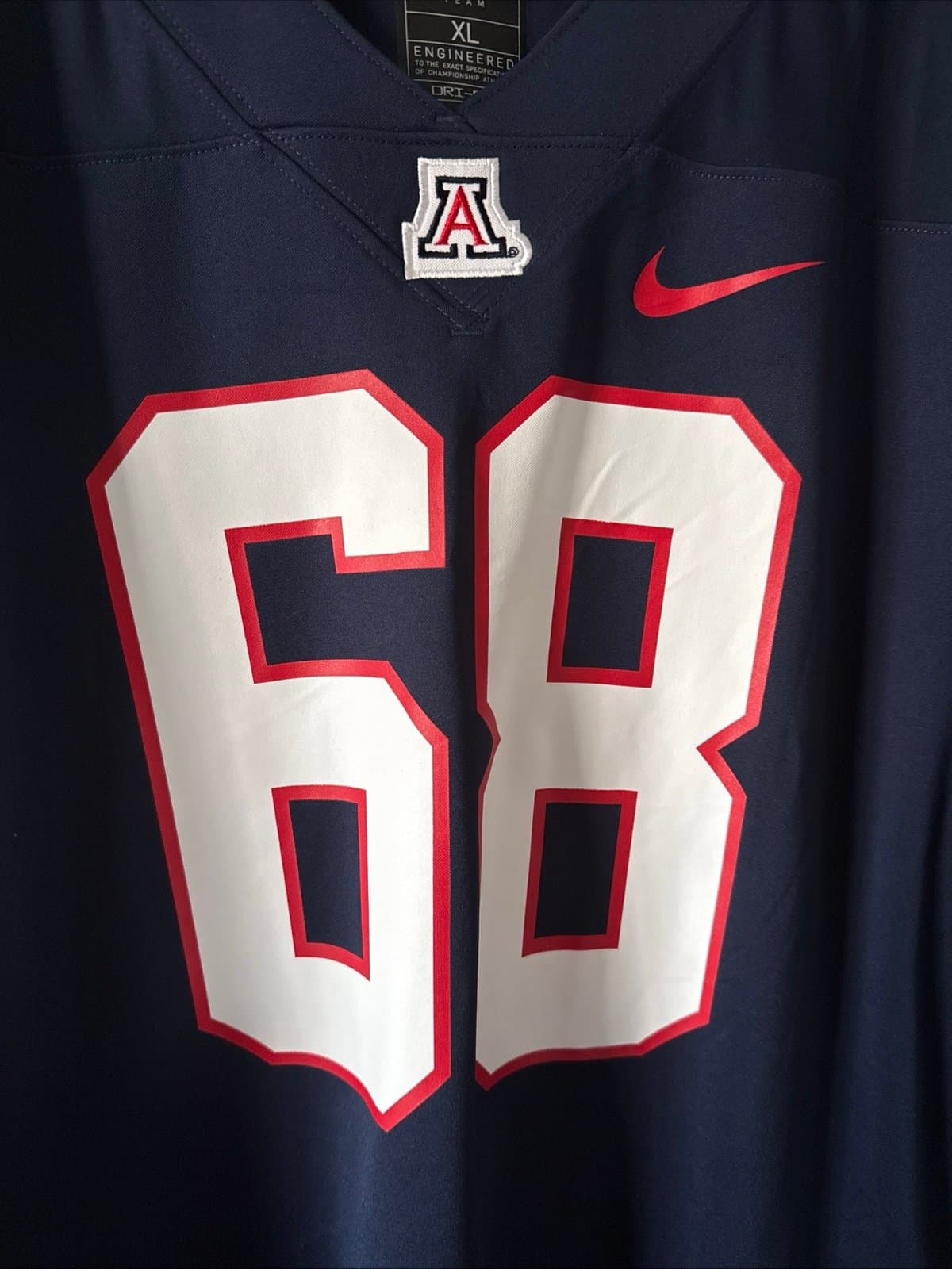 Men’s Nike Tedy Bruschi #68 Arizona Wildcats 2025 Alumni NCAA Jersey Sz XL RARE - Thumbnail 2