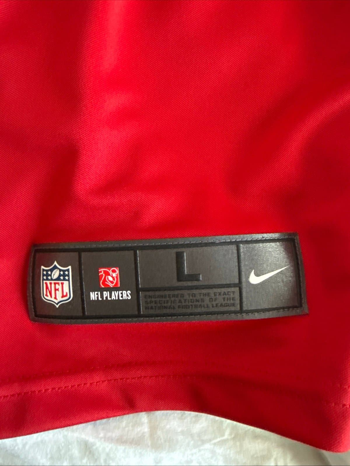 Men’s Nike Nick Bosa #97 SF 49ers Vapor Limited NFL Jersey Sz L - Red NWT RARE - Thumbnail 3