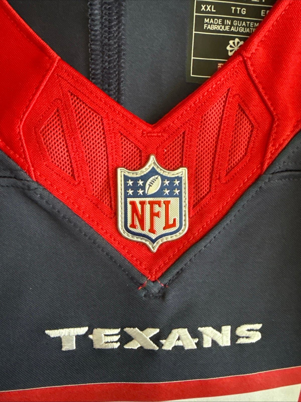 Men’s Nike CJ Stroud #7 Houston Texans Vapor Lmtd Away NFL Jersey Sz 2XL - Blue - Thumbnail 5