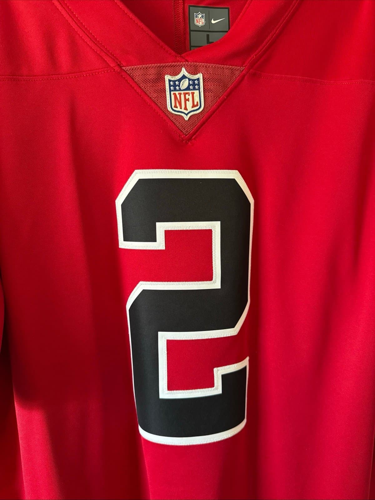 Men's Nike Matt Ryan #2 Atlanta Falcons Vapor Limited Jersey Sz L - Red RARE - Thumbnail 2
