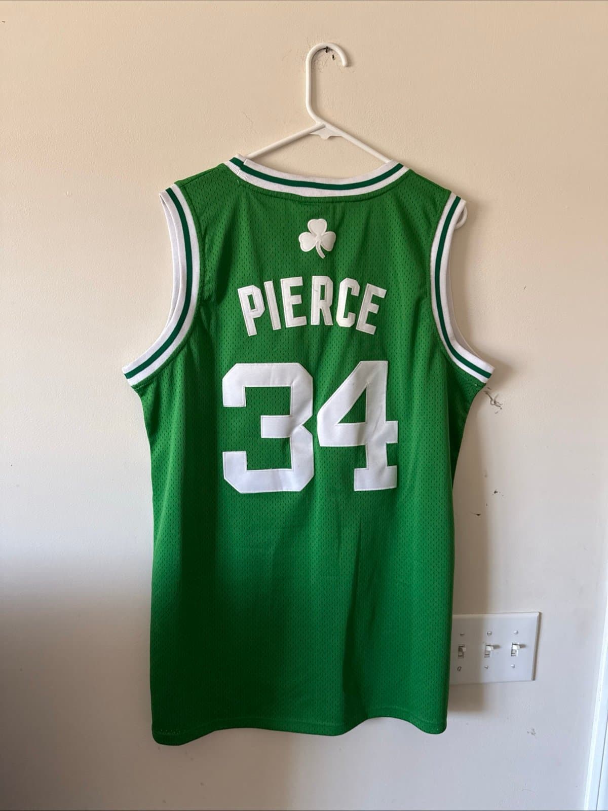 Men’s Adidas Paul Pierce #34 Boston Celtics Authentic Jersey Sz 52 - Green - Thumbnail 6