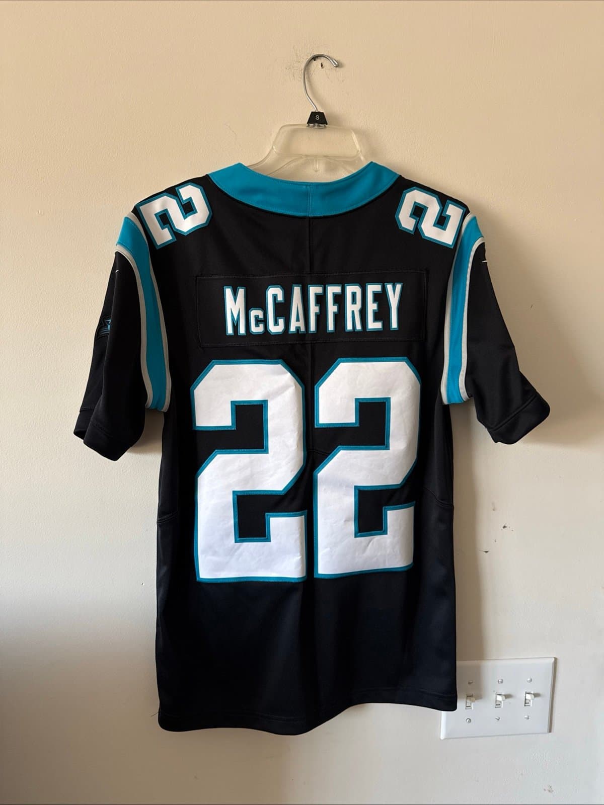 Men’s Nike CHRISTIAN MCCAFFREY #22 Carolina Panthers Vapor Lmtd Jersey Sz S - Thumbnail 7
