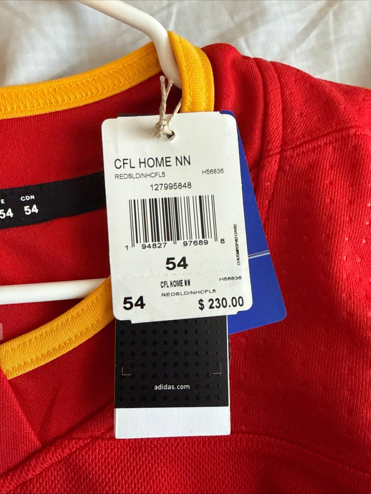Men’s Adidas Matthew Tkachuk #19 Calgary Flames Authentic Home Jersey Sz 54 NWT - Thumbnail 4