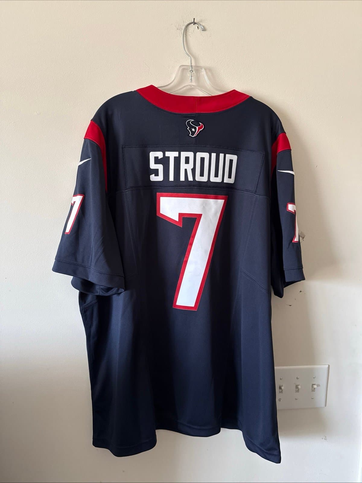 Men’s Nike CJ Stroud #7 Houston Texans Vapor Lmtd Away NFL Jersey Sz 2XL - Blue - Thumbnail 6