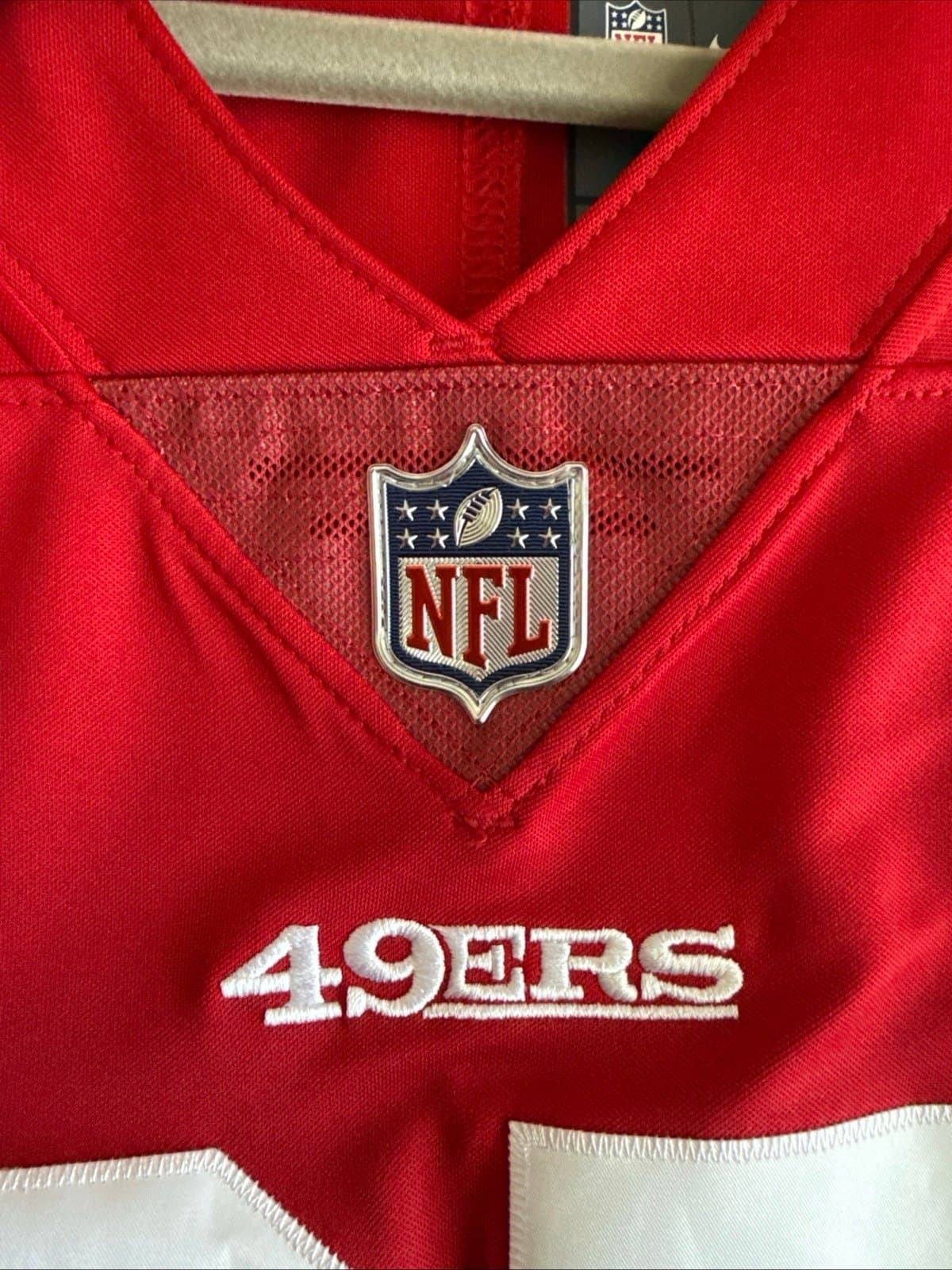 Men’s Nike Nick Bosa #97 SF 49ers Vapor Limited NFL Jersey Sz L - Red NWT RARE - Thumbnail 6