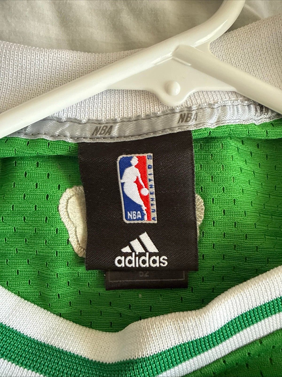 Men’s Adidas Paul Pierce #34 Boston Celtics Authentic Jersey Sz 52 - Green - Thumbnail 4