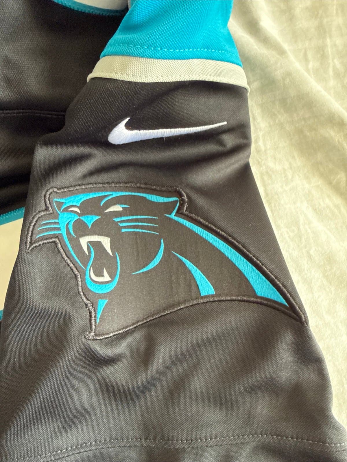 Men’s Nike CHRISTIAN MCCAFFREY #22 Carolina Panthers Vapor Lmtd Jersey Sz S - Thumbnail 6