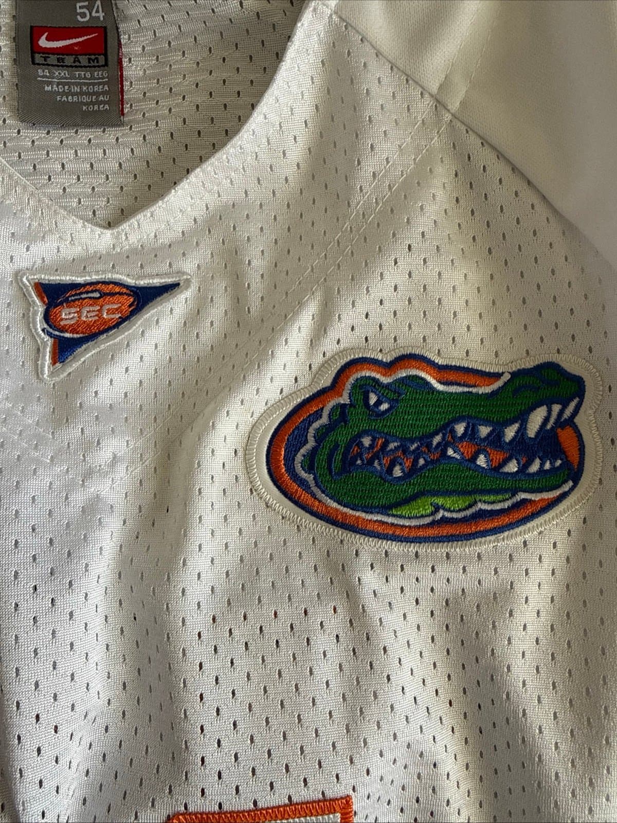Men’s Nike Jordan Reed #11 Florida Gators Authentic Jersey Sz 54 - White RARE - Thumbnail 4