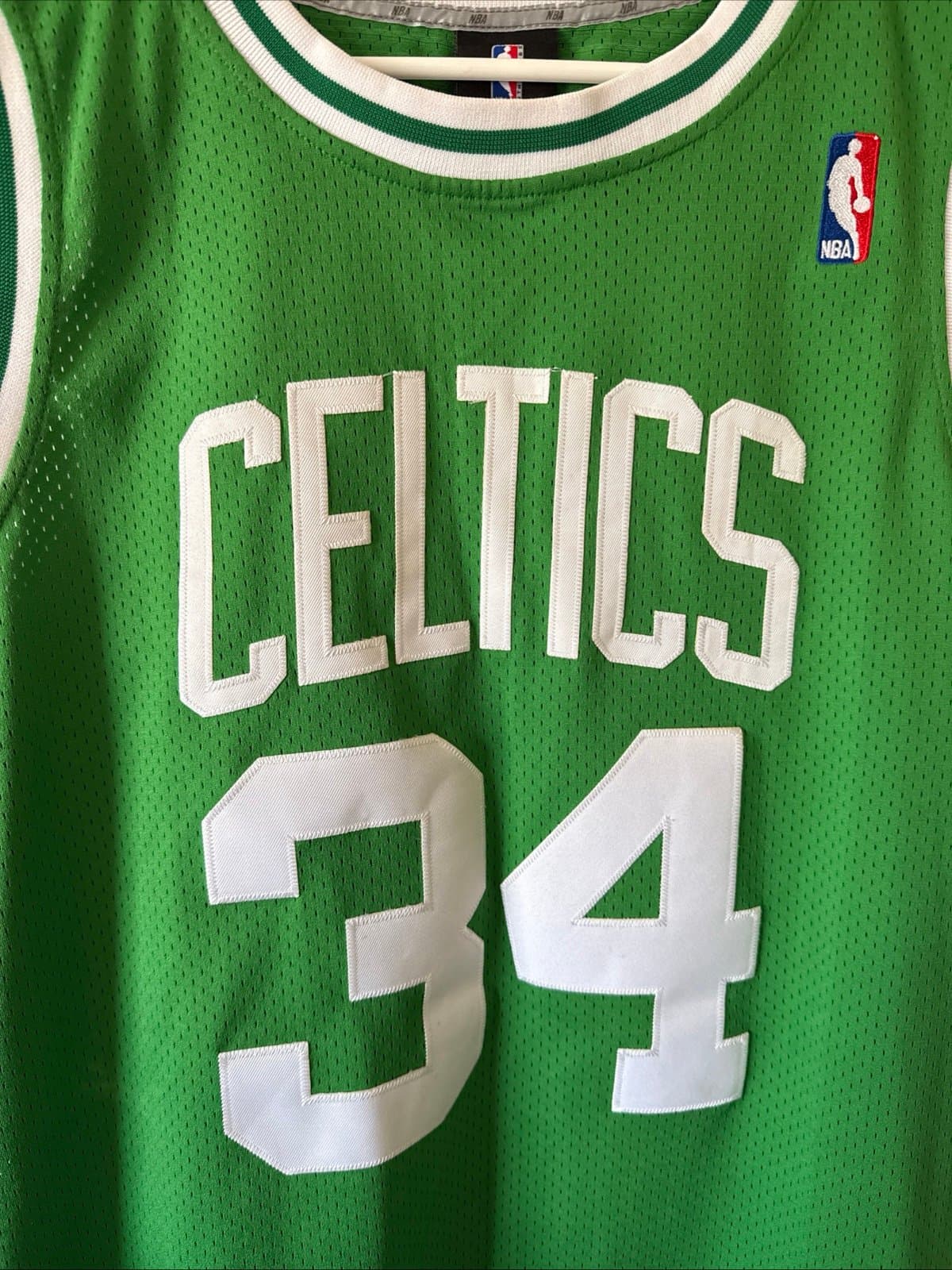 Men’s Adidas Paul Pierce #34 Boston Celtics Authentic Jersey Sz 52 - Green - Thumbnail 2