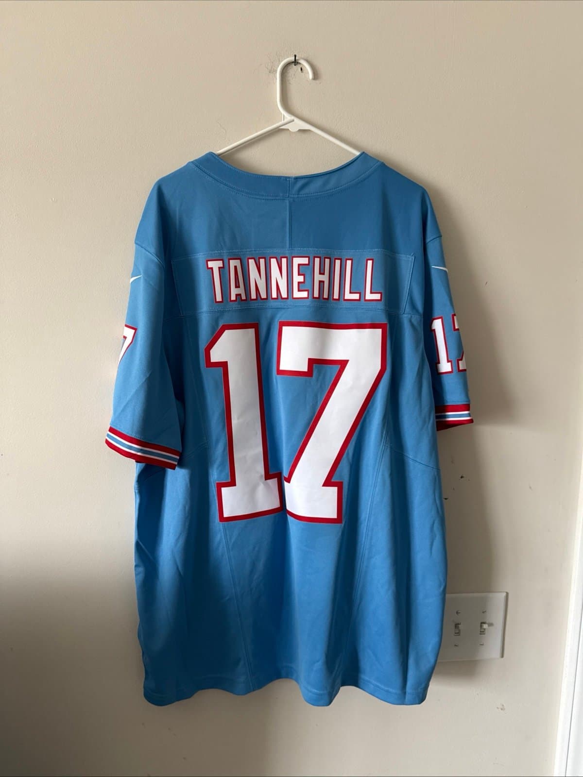 Men’s Nike Ryan Tannehill #17 Tennessee Titans Vapor Lmtd 2nd Alt Jersey Sz XL - Thumbnail 6