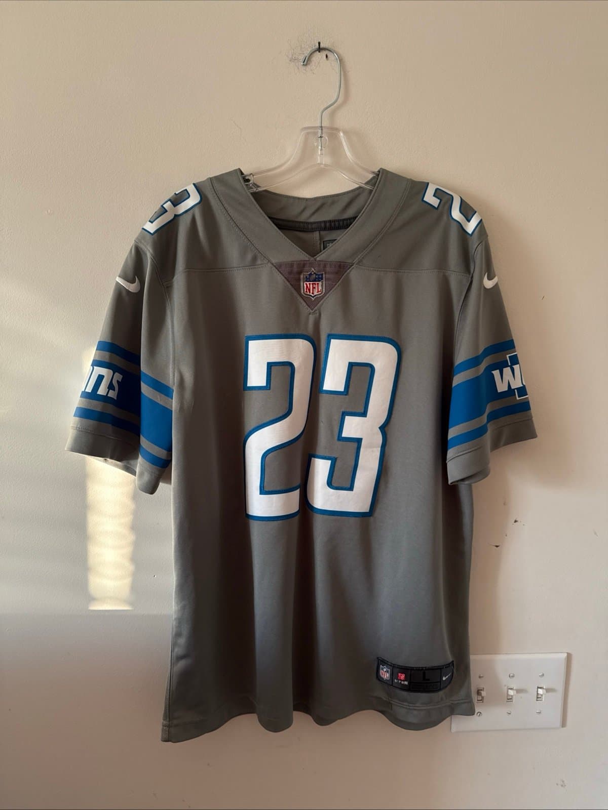 Men’s Nike Darius Slay Jr #23 Detroit Lions Vapor Lmtd Alt Jersey Sz L - RARE